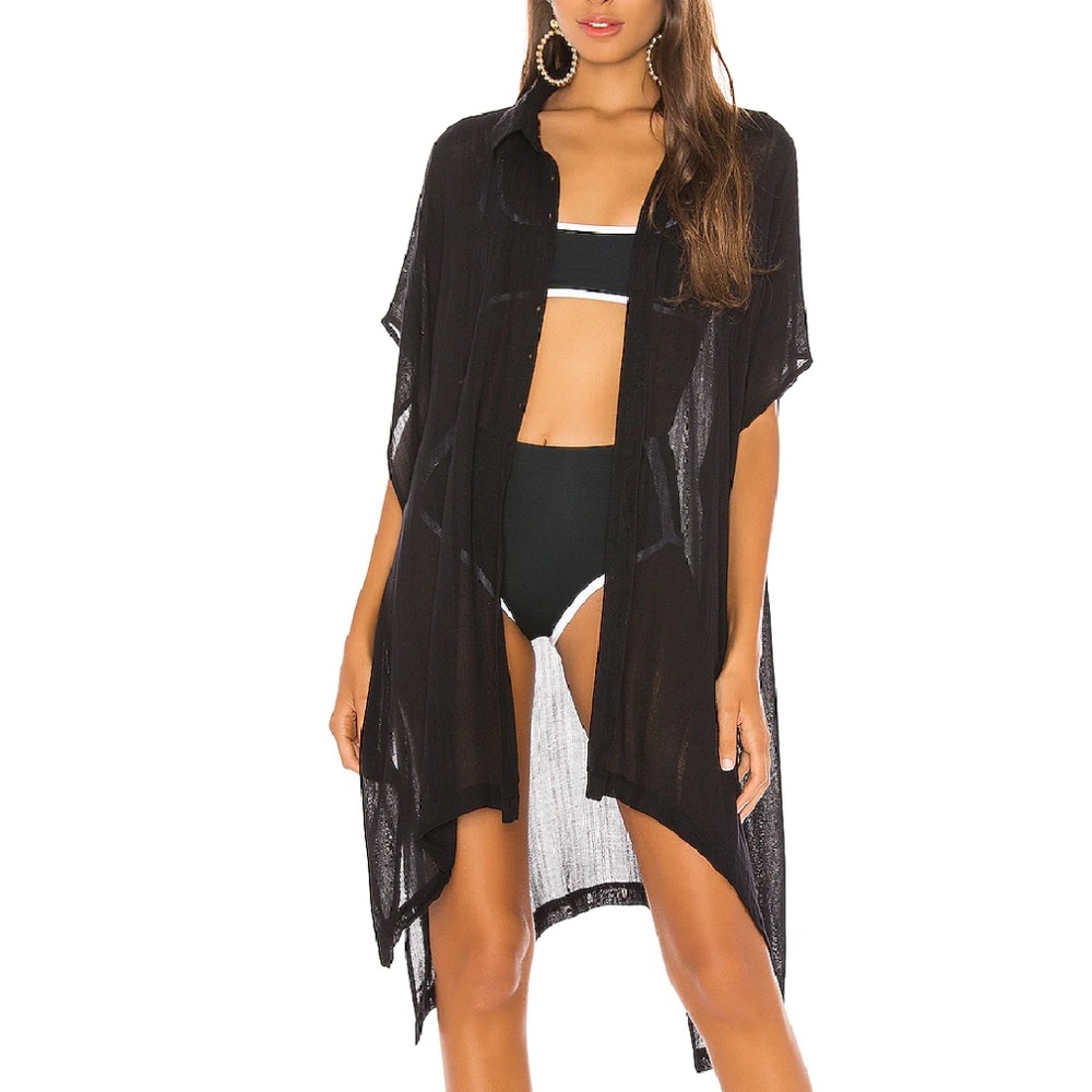 l*space Anita swimsuit cover up NWT black